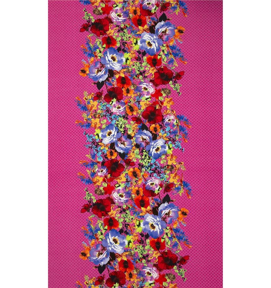 michael-miller-house-designer-spring-fling-floraliscious-in-berry (Michael Miller) Spring Fling, Floraliscious in Berry - FQ - Image 1