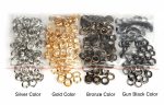 Eyelets 20mm (3/4") in Gun Metal Black - 10 sets - Image 2
