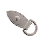 Metal Mini Strap Connector, Leaf Buckle in Silver