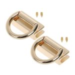 Metal Strap Connector, With D-Ring Style1 in Light Gold