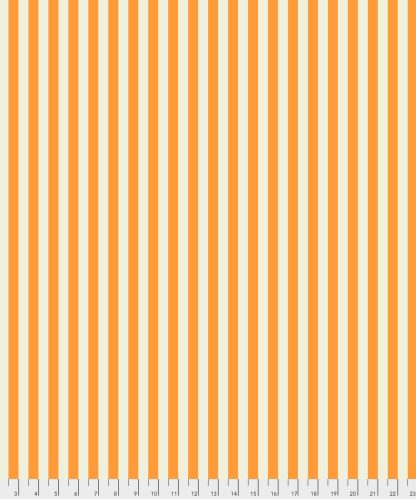 (Tula Pink) True Colors Pom Poms & Stripes, Tent Stripe In Begonia