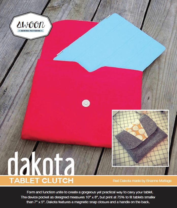 swoon-dakota-tablet-clutch-cover Dakota Tablet Clutch - PDF Pattern (by Swoon Patterns) - Image 1