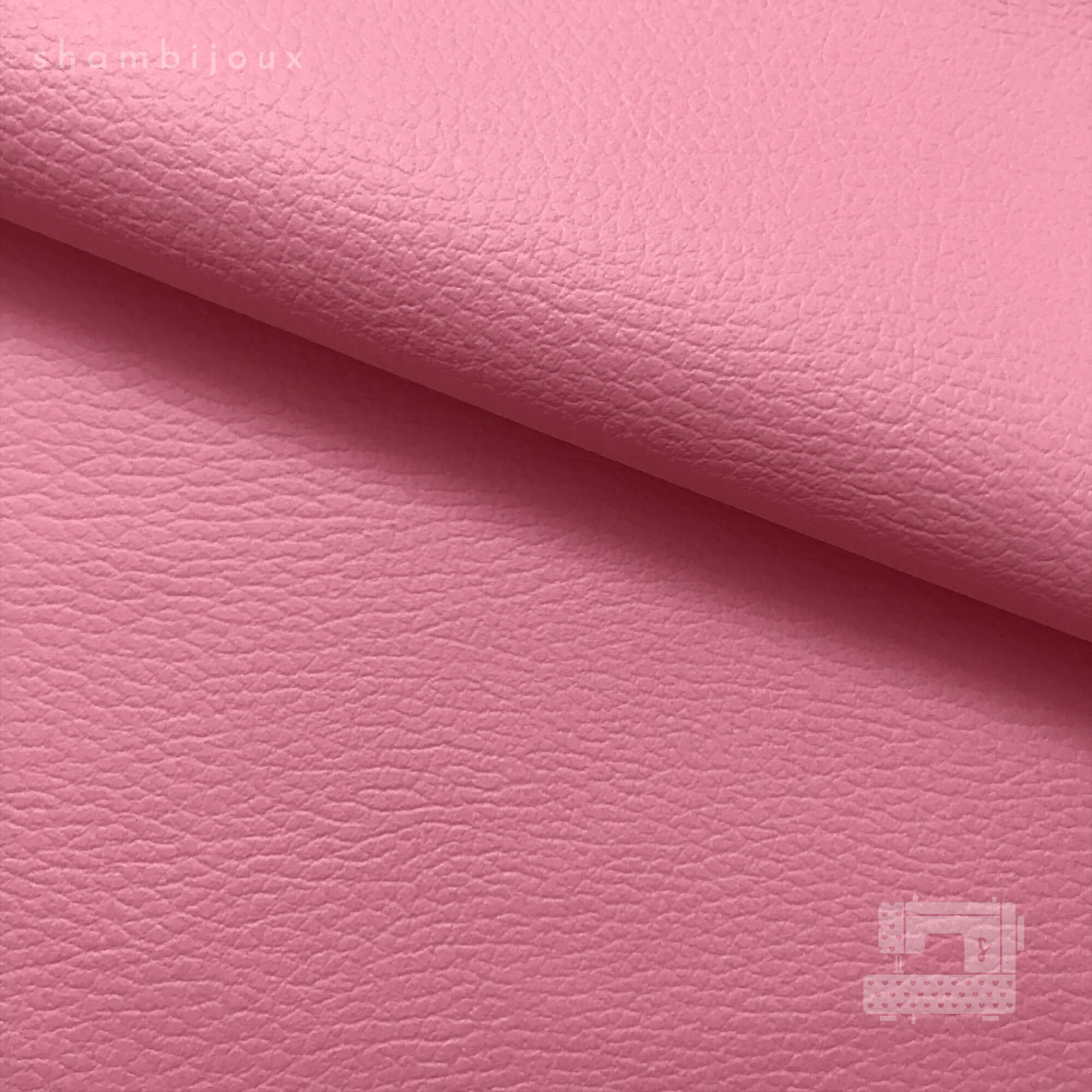 PVC leather pastel pink 070 _wm PVC Leather in Pastel Pink 0.70 mm thickness - Image 1