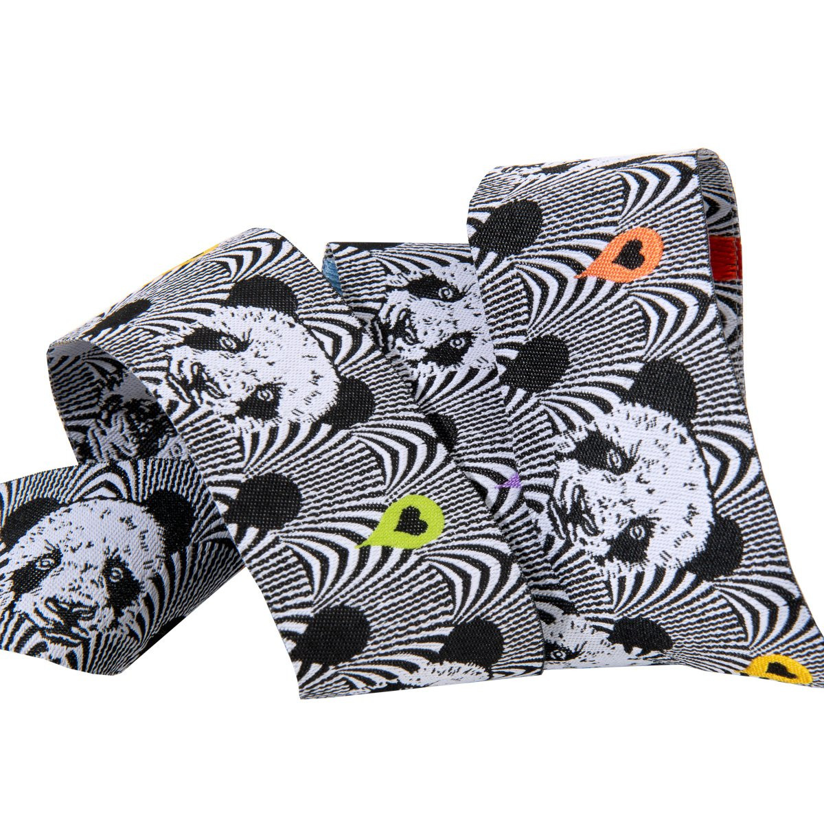 5e645c727a345c921d2023dd9d2a73c6.jpeg (Tula Pink Ribbons) Linework, Pandas Lovers 1 1/2" - Image 1