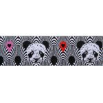 (Tula Pink Ribbons) Linework, Pandas Lovers 1 1/2" - Image 2