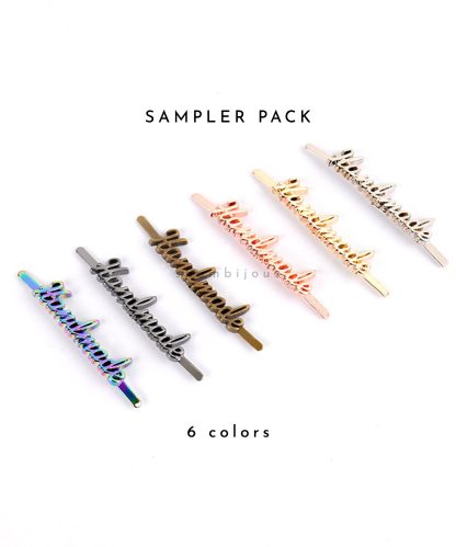 shambijoux sample pack metal tag handmade style 1