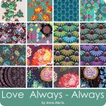 FAT QUARTER Bundle – Love Always, AM by Anna Maria Horner - Always Colorway (16 prints) - Image 2