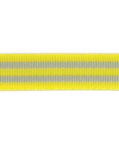 Grey/Neon Yellow- 1"- Tula Pink Webbing