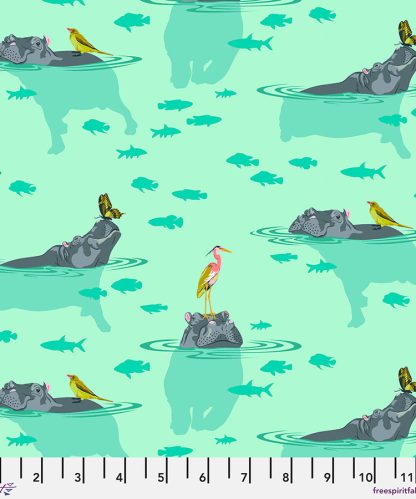 (Tula Pink) Everglow, My Hippos Don't Lie in Spirit