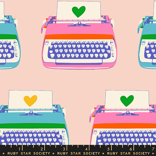 (Melody Miller) Best Day Ever, Typewriters in Vintage Pink