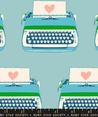 (Melody Miller) Best Day Ever, Typewriters in Turquoise