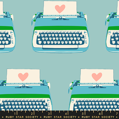 (Melody Miller) Best Day Ever, Typewriters in Turquoise