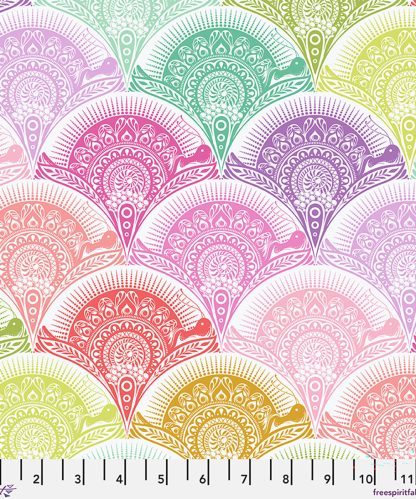 (Tula Pink) Prince Charming Deja Vu, Snail Scallop in Sugarrush